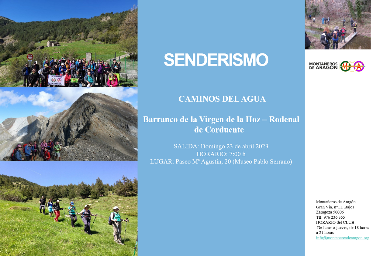 SENDERISMO: Caminos del agua. Barranco de la Virgen de la Hoz-Rodenal de Corduente