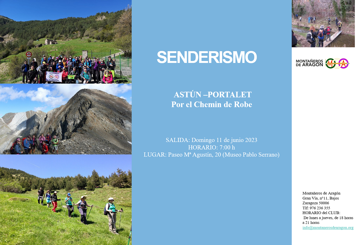 SENDERISMO: ASTÚN-PORTALET. Chemin de Robe
