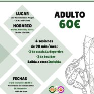 INICIO CURSO ESCUELA ESCALADA ADULTOS
