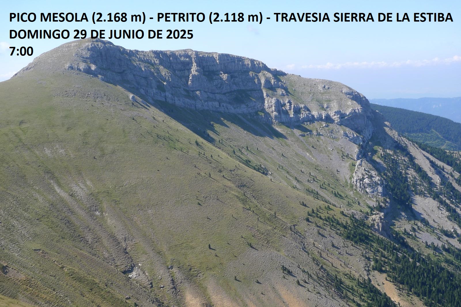 M – PICO MESOLA – PETRITO – SIERRA DE LA ESTIBA