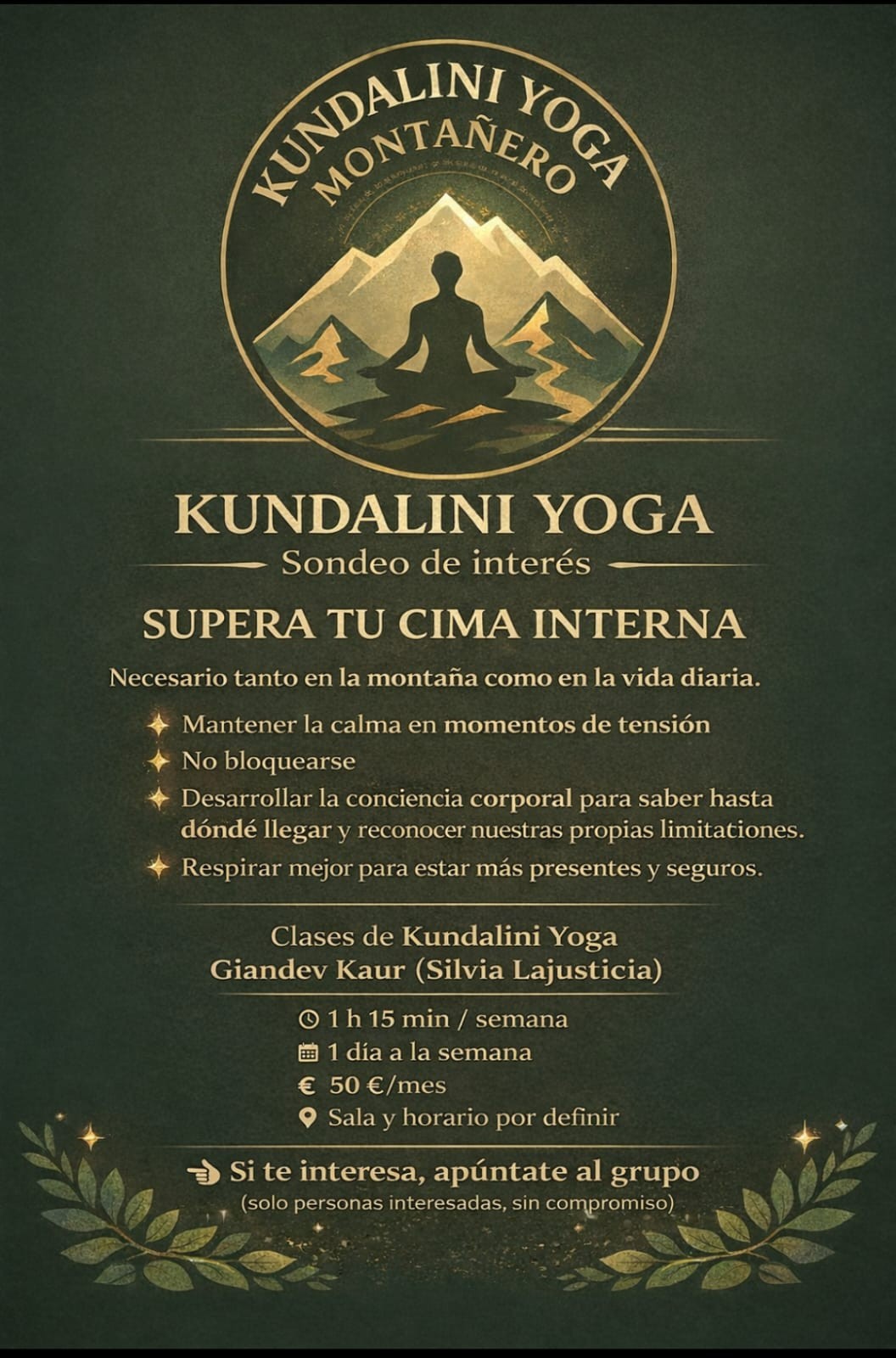 KUNDALINI YOGA MONTAÑERO